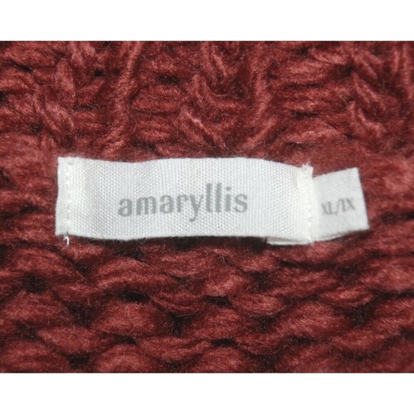 Amaryllis Ladies Chunky Knit PullovSweater Size XL Pullover Casual Cozy Oversize - Picture 6 of 8
